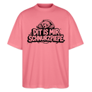 Berliner Bär-DIT IS MIR SCHNURZPIEPE-Oversized Unisex Bio T-Shirt - Pink 