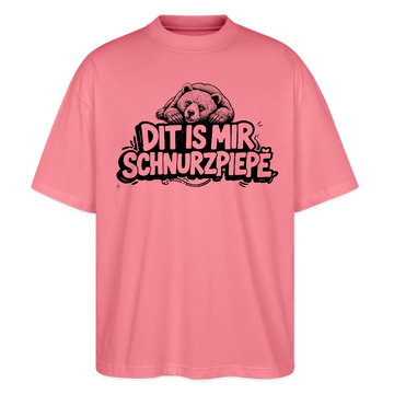 Berliner Bär-DIT IS MIR SCHNURZPIEPE-Oversized Unisex Bio T-Shirt - Pink 