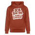 Berliner Spruch-Unisex Bio-Hoodie-BIN DA, KANN LOSJEHN - Terrakotta