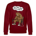 Berliner Bär und Spruch-JEH MIR NICH UFFN SENKEL-Unisex Bio-Sweatshirt - Burgunderrot