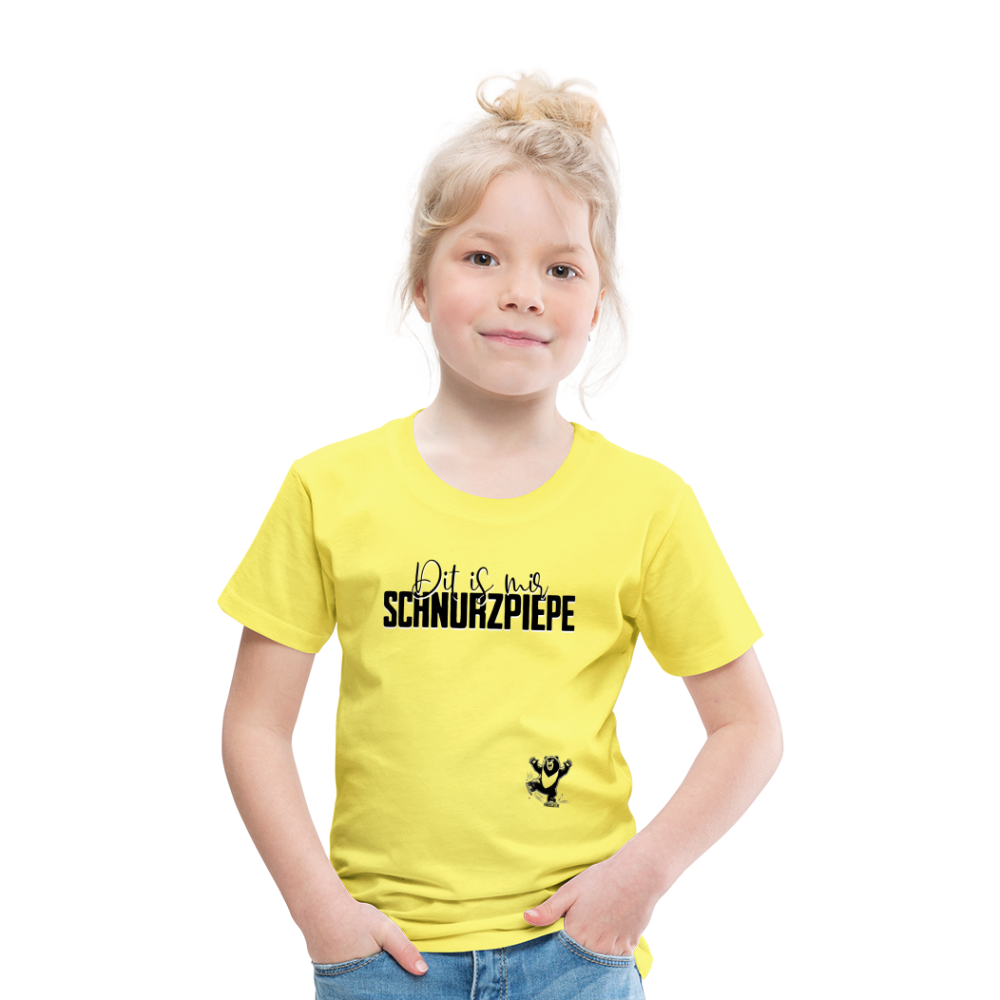 SCHNURZPIEPE - Kinder Premium T-Shirt - Gelb