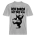 ICK MACH WAT ICK WILL-Relaxed Fit Unisex Bio-T-Shirt IV - Grau meliert