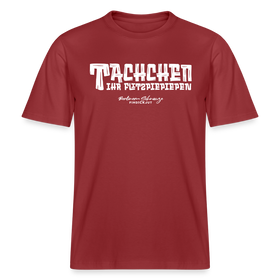 Berliner Begrüssung-TACHCHEN IHR FLITZPIEPEN- RELAXED FIT Unisex Organic T-Shirt - Erdrot