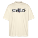 WAT ISN'N?-Oversized Unisex Bio T-Shirt - Weißgrau