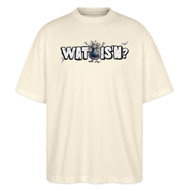 WAT ISN'N?-Oversized Unisex Bio T-Shirt - Weißgrau