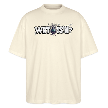 WAT ISN'N?-Oversized Unisex Bio T-Shirt - Weißgrau