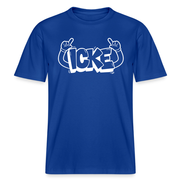 ICKE- RELAXED FIT Unisex Organic T-Shirt mit echt Berliner Schnauze - Dunkelblau