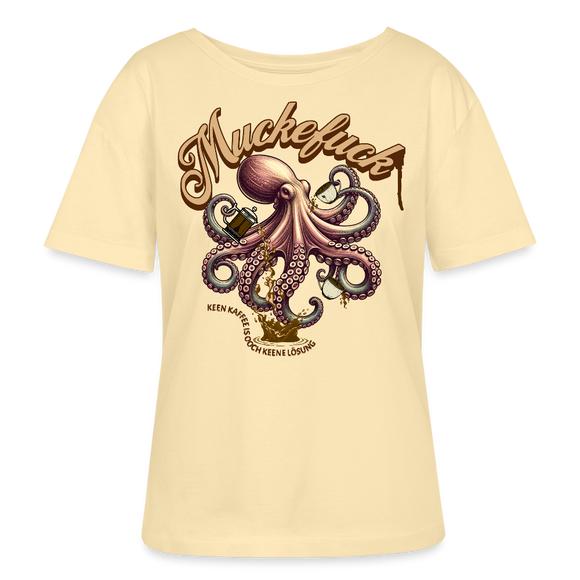 MUCKEFUCK-Rundhals Frauen Bio-T-Shirt - Creme