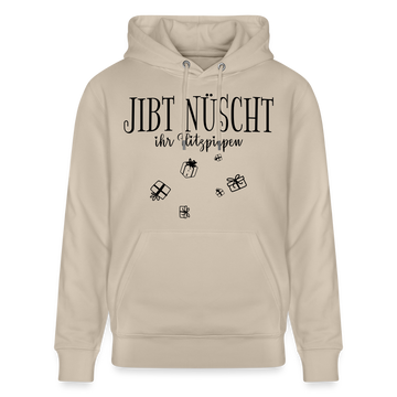 JIBT NÜSCHT in Berlin zu Weihnachten-Unisex Bio-Hoodie - Beige