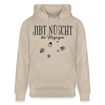 JIBT NÜSCHT in Berlin zu Weihnachten-Unisex Bio-Hoodie - Beige
