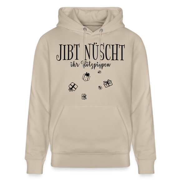 JIBT NÜSCHT in Berlin zu Weihnachten-Unisex Bio-Hoodie - Beige