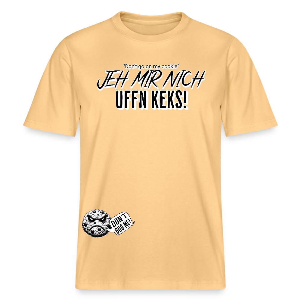 JEH MIR NICH UFFN KEKS!-Relaxed Fit Unisex Bio-T-Shirt - Hellgelb
