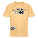 JEH MIR NICH UFFN KEKS!-Relaxed Fit Unisex Bio-T-Shirt - Hellgelb