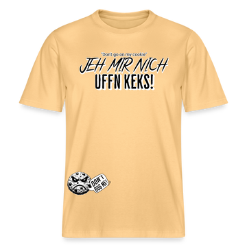 JEH MIR NICH UFFN KEKS!-Relaxed Fit Unisex Bio-T-Shirt - Hellgelb