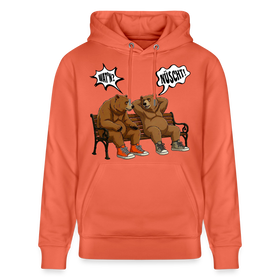 Berliner Bären mit Berliner Schnauze-WATN'? NÜSCHT-Unisex Bio-Hoodie - Hellrot