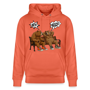 Berliner Bären mit Berliner Schnauze-WATN'? NÜSCHT-Unisex Bio-Hoodie - Hellrot
