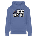 ICK DARF DIT|Taube-Unisex Bio-Hoodie - Blau