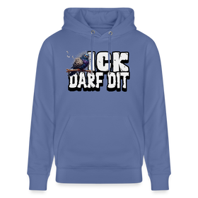 ICK DARF DIT|Taube-Unisex Bio-Hoodie - Blau