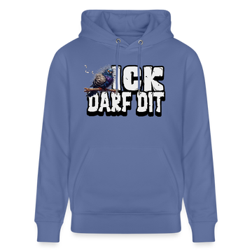 ICK DARF DIT|Taube-Unisex Bio-Hoodie - Blau
