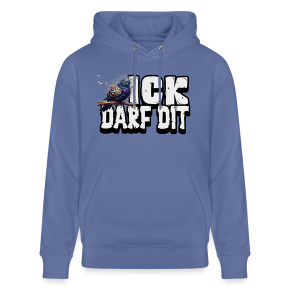 ICK DARF DIT|Taube-Unisex Bio-Hoodie - Blau