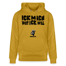 ICK MACH WAT ICK WILL-Unisex Bio-Hoodie II - Ocker