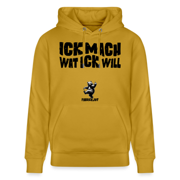 ICK MACH WAT ICK WILL-Unisex Bio-Hoodie II - Ocker