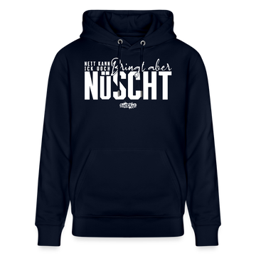 NETT KANN ICK OOCH-Unisex Bio-Hoodie - Navy