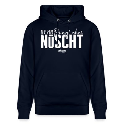 NETT KANN ICK OOCH-Unisex Bio-Hoodie - Navy