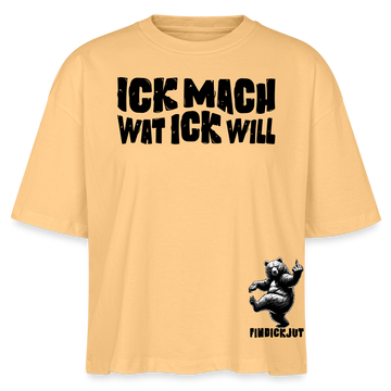 ICK MACH WAT ICK WILL-Frauen Boxy Bio-T-Shirt IV - Mispel