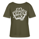 DA KIEKSTE WA?-Rundhals Frauen Bio-T-Shirt mit Berliner Schnauze - Khaki