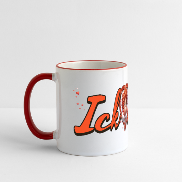 ICK ❤️DIR-Panoramatasse - Weiß/Rot