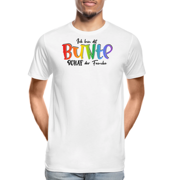 LIEBE IS BUNT-Männer Premium Bio T-Shirt - Weiß