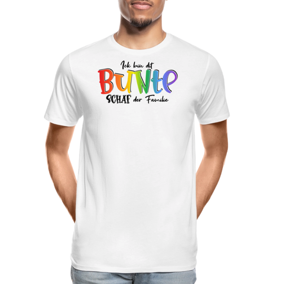 LIEBE IS BUNT-Männer Premium Bio T-Shirt - Weiß