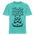 Berlin Shirt mit Illustration-NÜSCHT DARF ICK-RELAXED FIT Unisex Organic T-Shirt - Poolblau