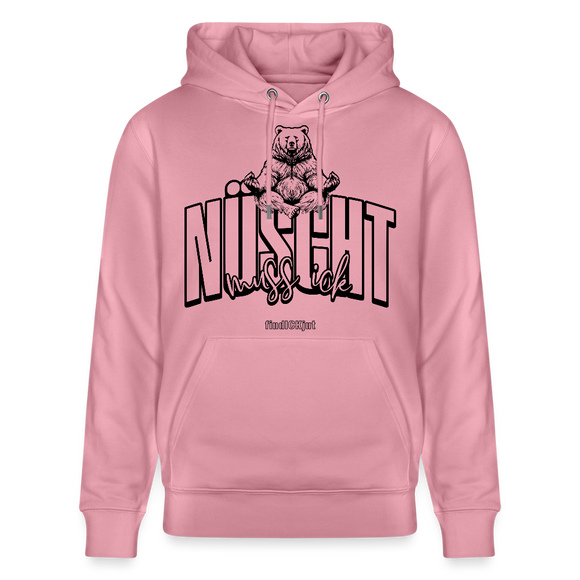 NÜSCHT MUSS ICK 2025-Unisex Bio-Hoodie mit Berliner Schnauze - Lila Traum