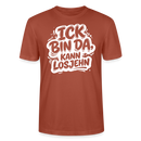 Berlin Shirt-Unisex BIO T-Shirt- ICK BIN DA, KANN LOSJEHN - Terrakotta