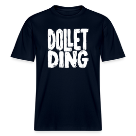 DOLLET DING- RELAXED FIT Unisex Organic T-Shirt - Navy