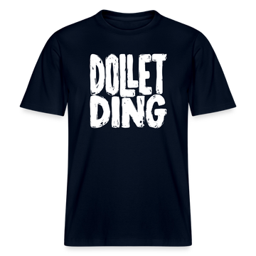 DOLLET DING- RELAXED FIT Unisex Organic T-Shirt - Navy