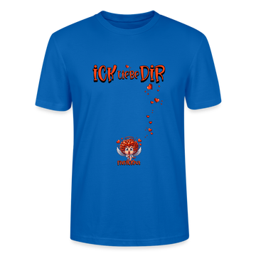 ICK LIEBE DIR-Unisex T-Shirt BIO - Pfauenblau