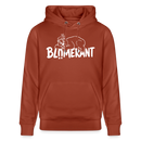 Berliner Spruch-BLÜMERANT-Unisex Bio-Hoodie - Terrakotta