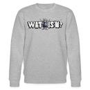 WAT IS'N?-Unisex Bio-Sweatshirt - Grau meliert