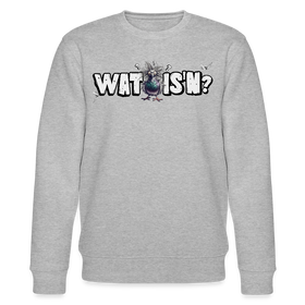 WAT IS'N?-Unisex Bio-Sweatshirt - Grau meliert