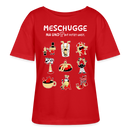 Berlin Shirt-MESCHUGGE-Rundhals Frauen Bio-T-Shirt - Rot
