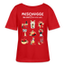 Berlin Shirt-MESCHUGGE-Rundhals Frauen Bio-T-Shirt - Rot