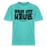 Berliner Spruch-PASS UFF KEULE- RELAXED FIT Unisex Organic T-Shirt - Poolblau