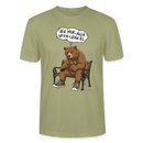 Berliner Bär Shirt-JEH MIR NICH UFFN SENKEL-Unisex T-Shirt - Nebelgrün