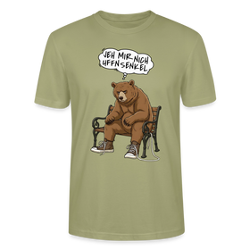 Berliner Bär Shirt-JEH MIR NICH UFFN SENKEL-Unisex T-Shirt - Nebelgrün