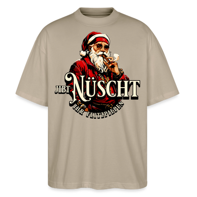 JIBT NÜSCHT IHR FLITZPIEPEN - Unisex Oversize Bio-T-Shirt - Steingrau