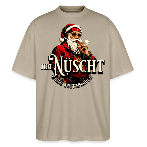 JIBT NÜSCHT IHR FLITZPIEPEN - Unisex Oversize Bio-T-Shirt - Steingrau