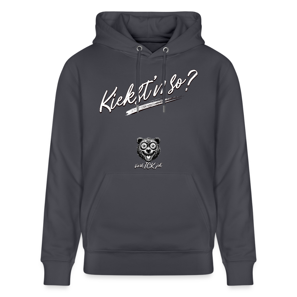 KIEKST'N SO?-Unisex Bio-Hoodie II - Indigoblau
